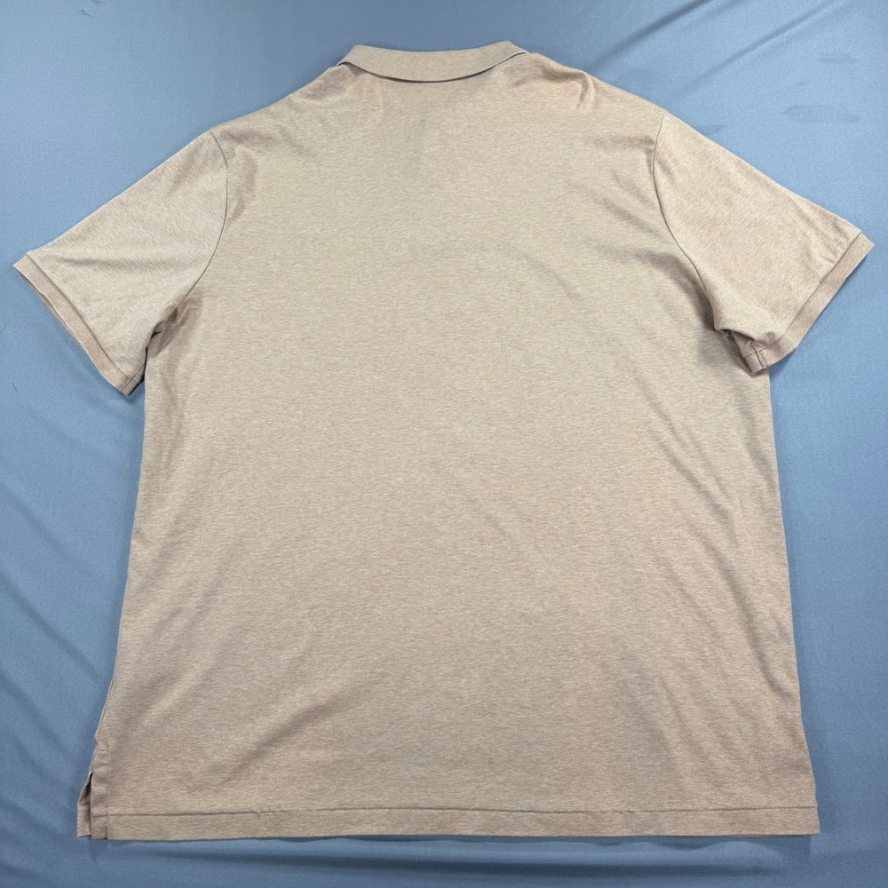 Polo Ralph Lauren Classic Fit Polo Shirt Mens XXL Beige Heather Cotton Pony - Picture 6 of 9